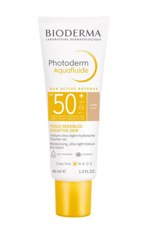 Bioderma Photoderm Aquafluid ochranný tónovaný fluid na obličej SPF 50+ odstín Claire 40 ml