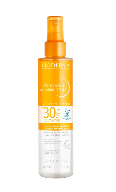 Bioderma Photoderm Eau solaire BRONZ opalovací sprej s bronzerem SPF 30 200 ml