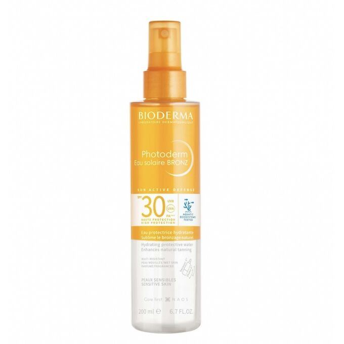 Bioderma Photoderm Eau solaire BRONZ opalovací sprej s bronzerem SPF 30 200 ml