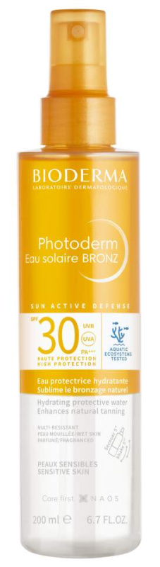 Bioderma Photoderm Eau solaire BRONZ opalovací sprej s bronzerem SPF 30 200 ml