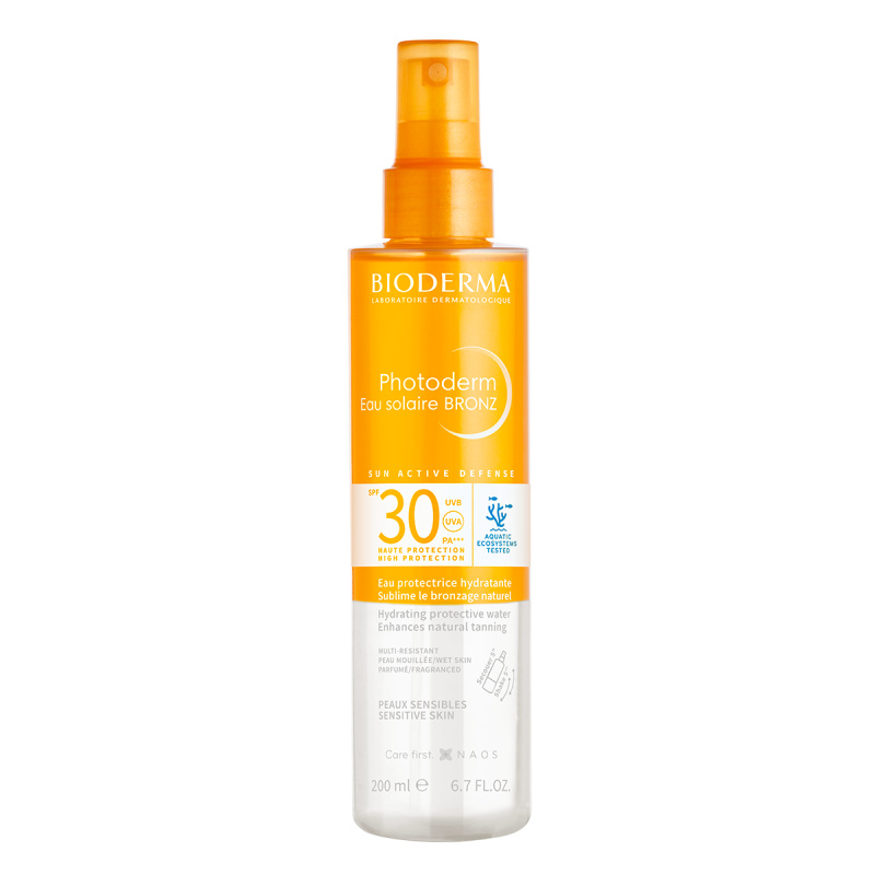 Bioderma Photoderm Eau solaire BRONZ opalovací sprej s bronzerem SPF 30 200 ml