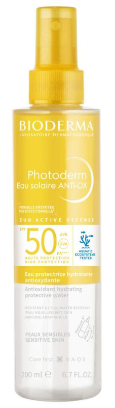 Bioderma Photoderm Eau solaire ANTI-OX opalovací sprej SPF 50 200 ml