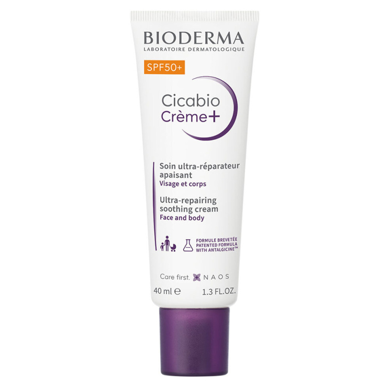 Bioderma Cicabio Créme+ SPF 50+ krém na obličej SPF 50+ 40 ml
