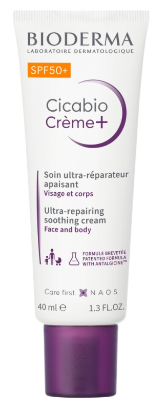 Bioderma Cicabio Créme+ SPF 50+ krém na obličej SPF 50+ 40 ml