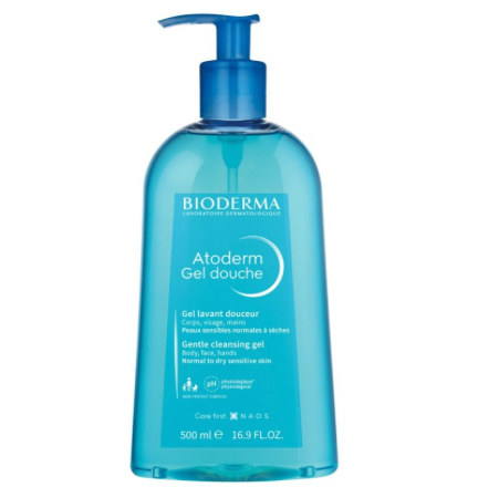 Bioderma Atoderm Gel jemný sprchový gel pro suchou a citlivou pokožku 500 ml