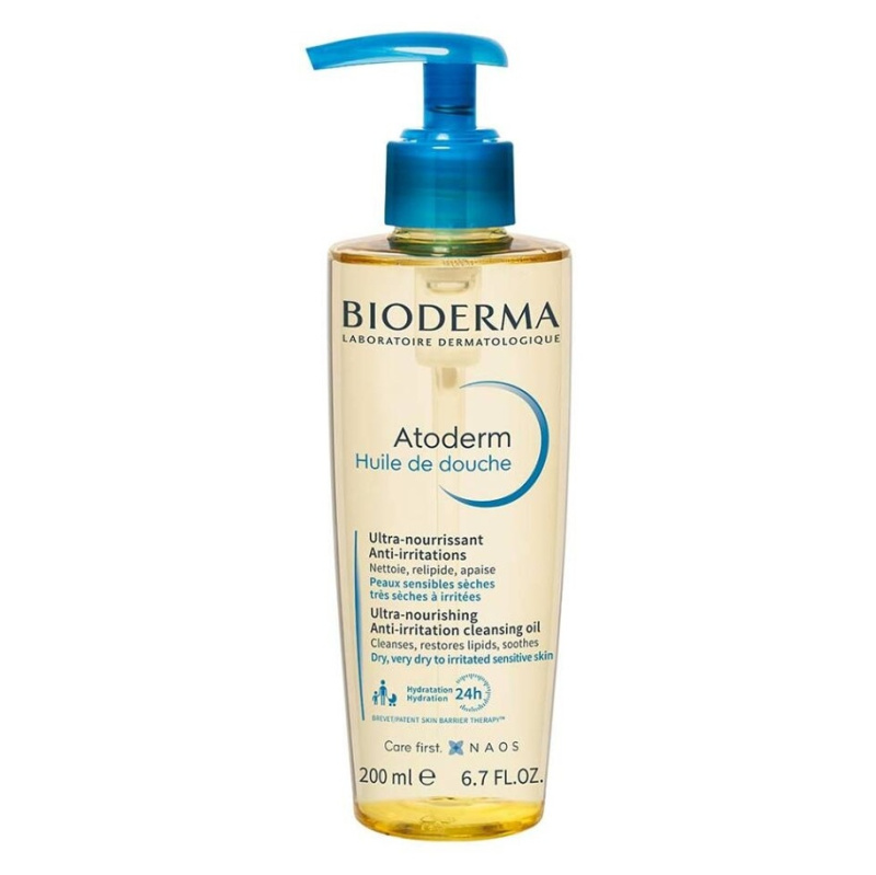 Bioderma Atoderm Sprchový Olej vysoce výživný zklidňující sprchový olej pro suchou a podrážděnou pokožku 200 ml