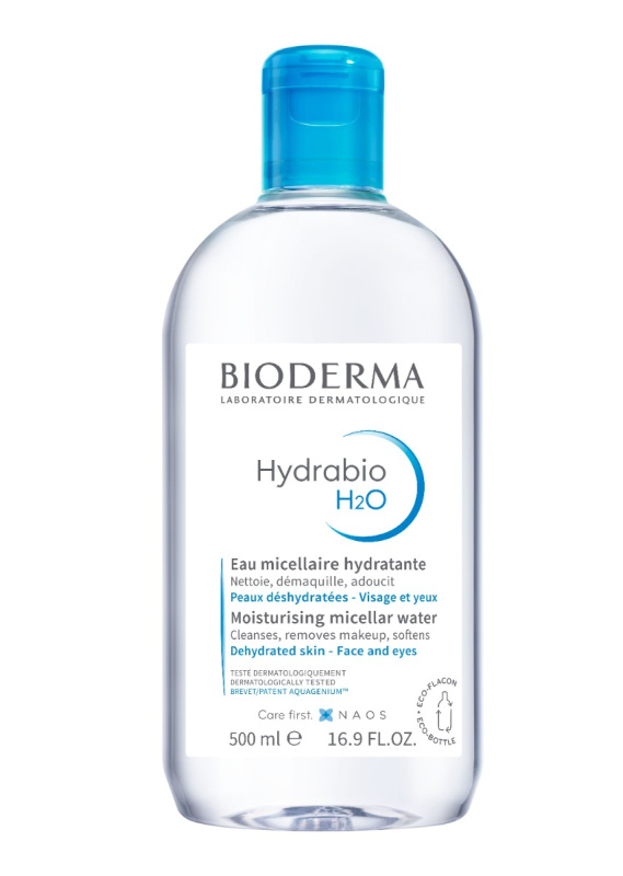 Bioderma Hydrabio H2O micelární čisticí voda pro dehydratovanou pleť 500 ml
