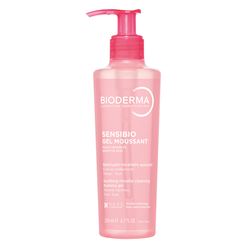 Bioderma Sensibio Gel Moussant jemný zklidňující čisticí a odličovací gel 200 ml
