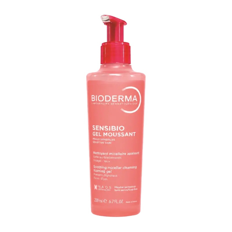 Bioderma Sensibio Gel Moussant jemný zklidňující čisticí a odličovací gel 200 ml