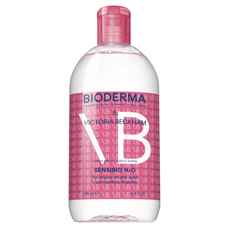 Bioderma Sensibio H2O limitovaná edice Victoria Beckham zklidňující čisticí micelární voda (limitovaná edice) 500 ml