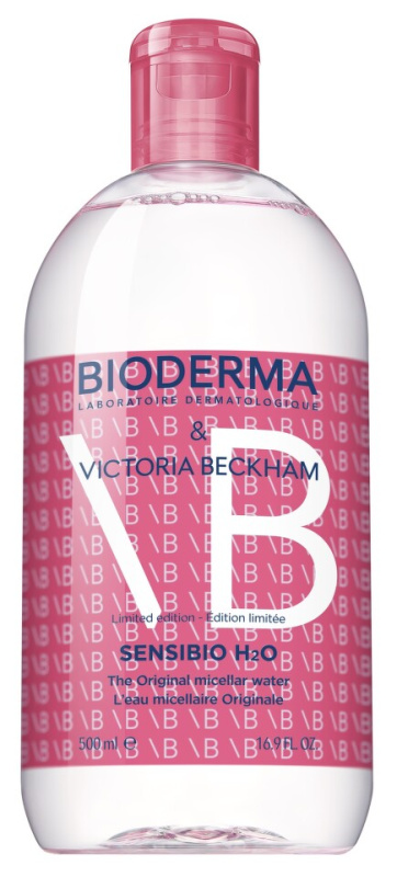 Bioderma Sensibio H2O limitovaná edice Victoria Beckham zklidňující čisticí micelární voda (limitovaná edice) 500 ml