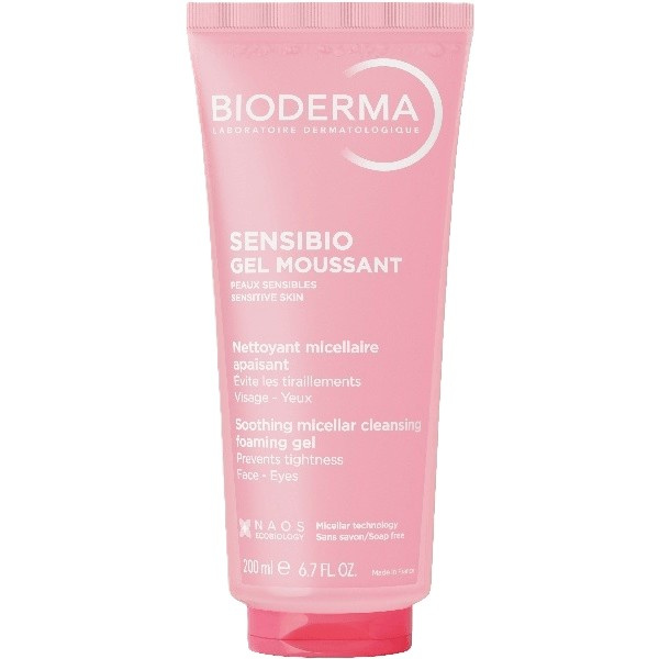 Bioderma Sensibio Gel Moussant jemný zklidňující čisticí a odličovací gel 200 ml