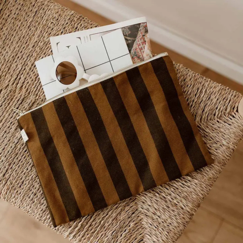 ROSE IN APRIL Kosmetická taštička LILI - Stripes Cumin