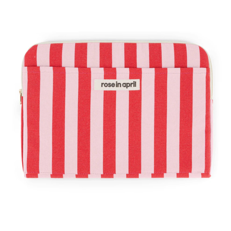 ROSE IN APRIL Obal na notebook 13/14' Octave - Stripes Candy pink / Red