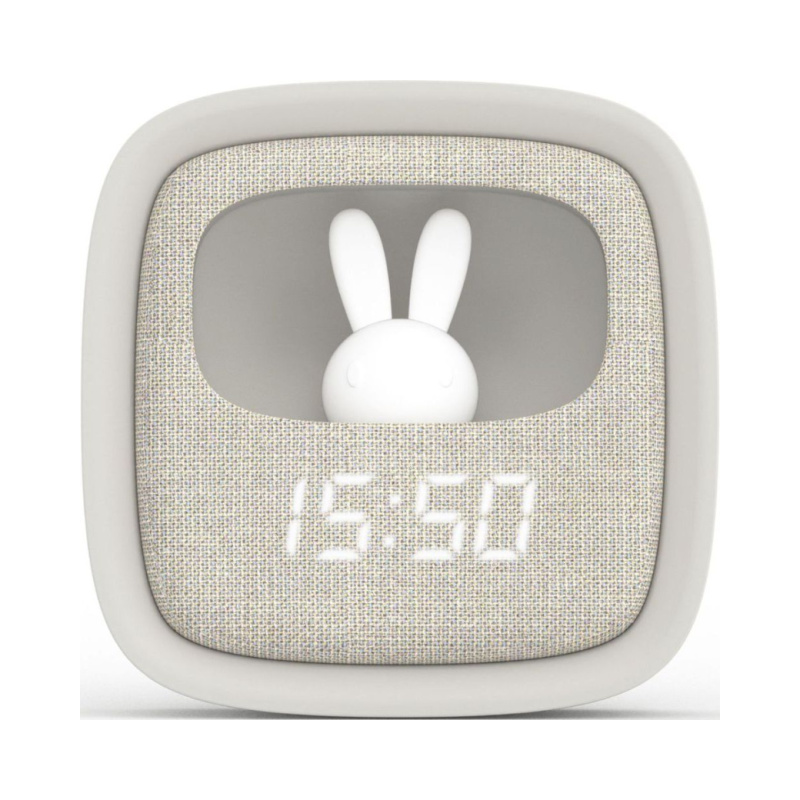 MOB Budík a noční světlo - grey