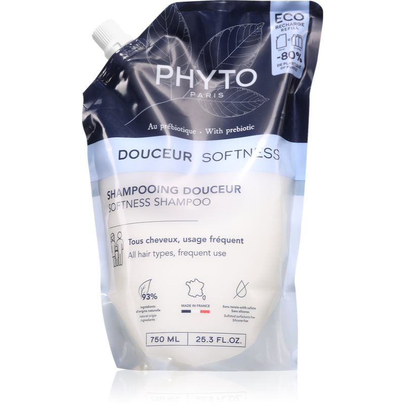 Phyto Douceur Softness Shampoo jemný šampon ke každodennímu použití pro obnovu pokožky hlavy 750 ml