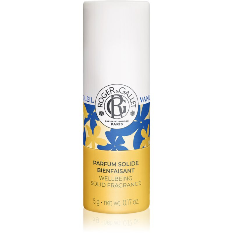 Roger & Gallet Vanille Soleil Wellbeing Solid Fragrance tuhý parfém pro ženy 5 g
