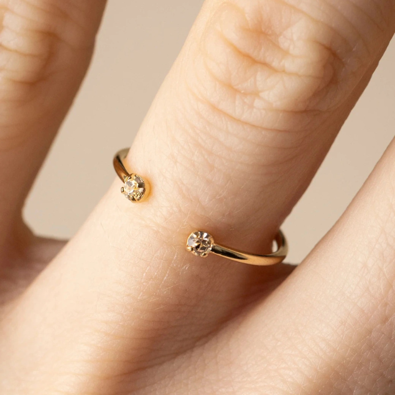 APRIL PLEASE Prsten JONATHAN - Champagne