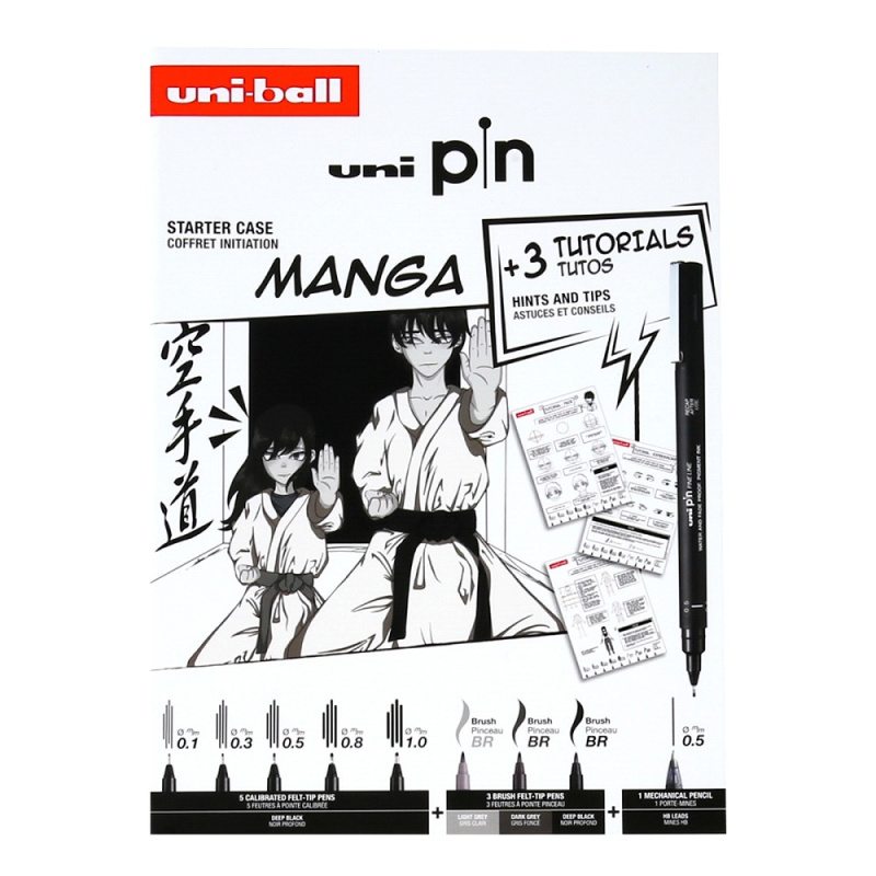 UNI PIN dárkový box - edice Manga (9ks)