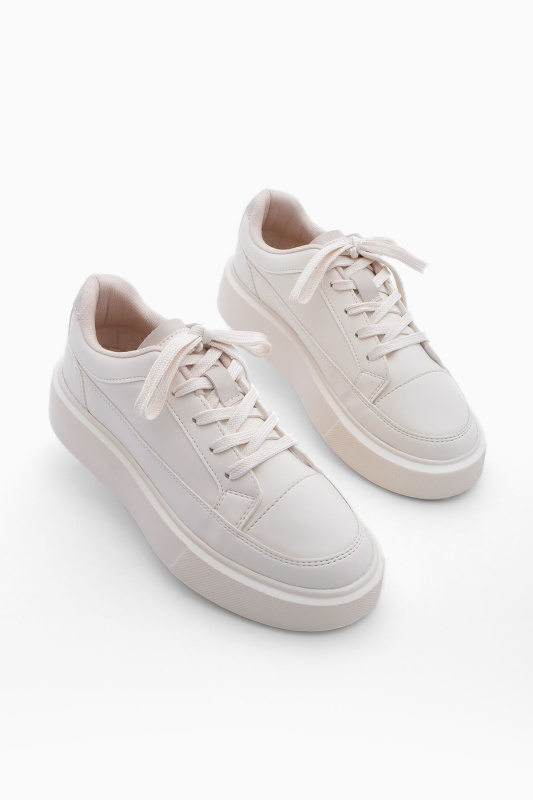 Dámské tenisky Marjin s tlustou podrážkou Domen EKRU