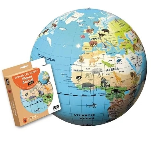 Nafukovací globus 42 cm – planeta zvířat
