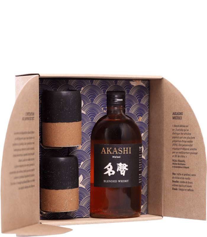 Akashi Meisei 0,5l + 2 sklenice 40%
