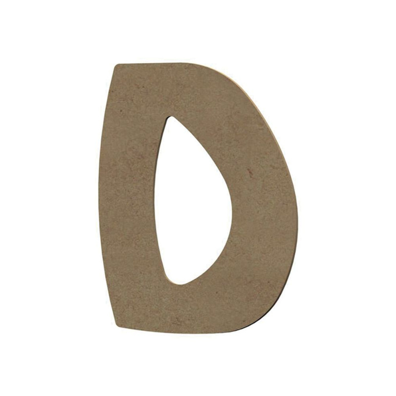 Gomille Dřevěný výřez k dekoraci Gomille, 8 cm - Abeceda - VYBERTE PÍSMENO - Dřevěný výřez k dekoraci Gomille, 8 cm - Písmeno D