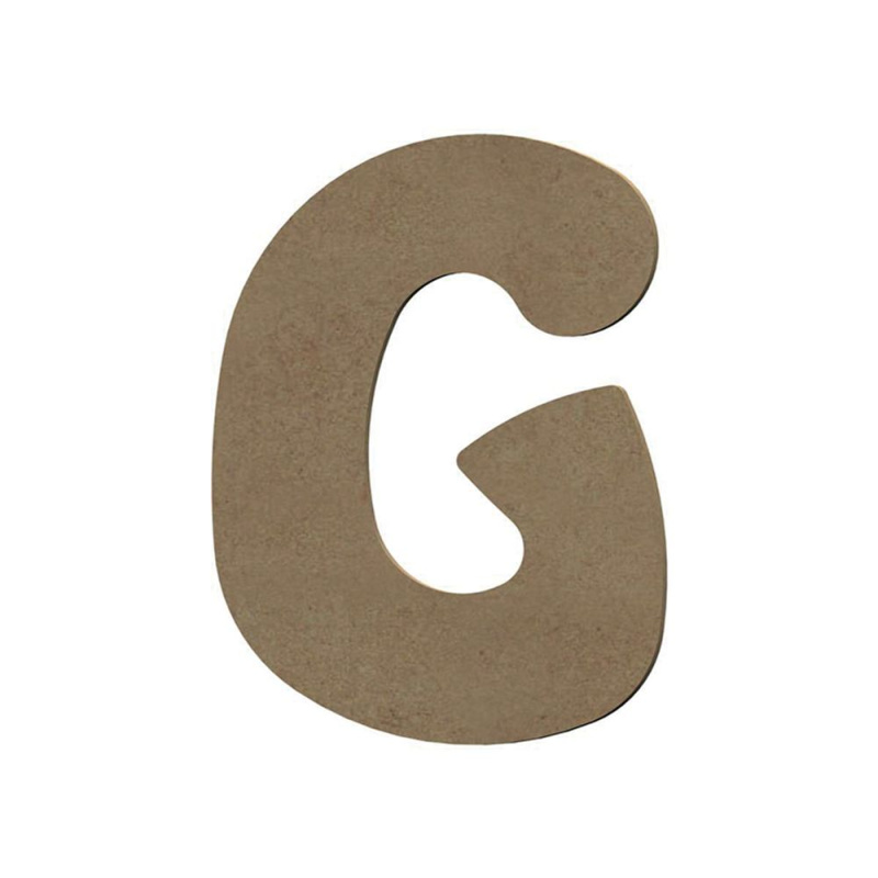 Gomille Dřevěný výřez k dekoraci Gomille, 8 cm - Abeceda - VYBERTE PÍSMENO - Dřevěný výřez k dekoraci Gomille, 8 cm - Písmeno G