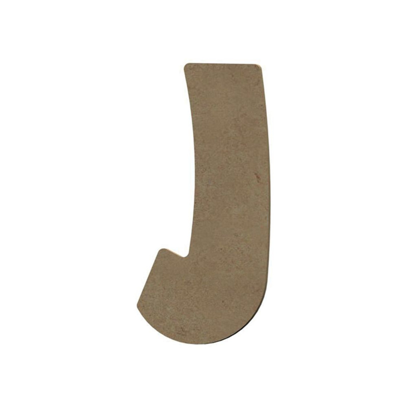 Gomille Dřevěný výřez k dekoraci Gomille, 8 cm - Abeceda - VYBERTE PÍSMENO - Dřevěný výřez k dekoraci Gomille, 8 cm - Písmeno J