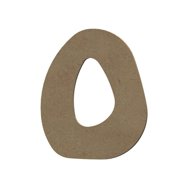 Gomille Dřevěný výřez k dekoraci Gomille, 8 cm - Abeceda - VYBERTE PÍSMENO - Dřevěný výřez k dekoraci Gomille, 8 cm - Písmeno O