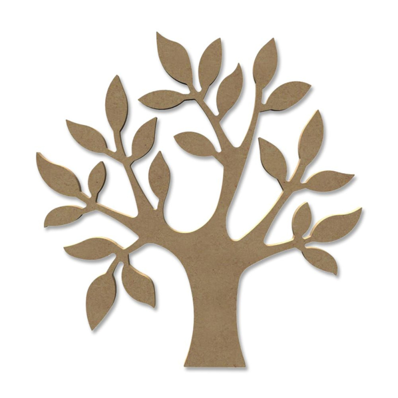 Gomille Dřevěný výřez k dekoraci Gomille, 26x27 cm - Strom