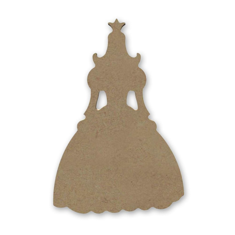 Dřevěný výřez k dekoraci Gomille, 11 x 16 cm – princezna Aladine