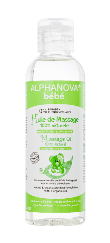 Alphanova Hydratační masážní olej 100 ml BIO