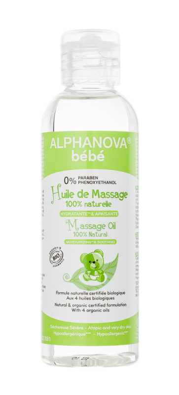 Alphanova Hydratační masážní olej 100 ml BIO