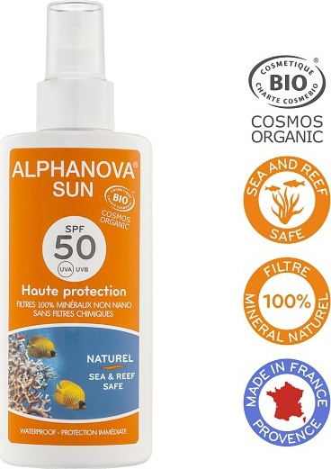 Alphanova SUN Opalovací krém ve spreji SPF 50 125 ml