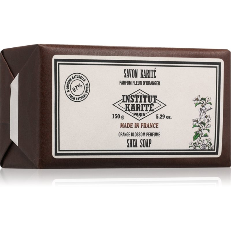 Institut Karité Paris Orange Blossom Shea Soap tuhé mýdlo s bambuckým máslem 150 g