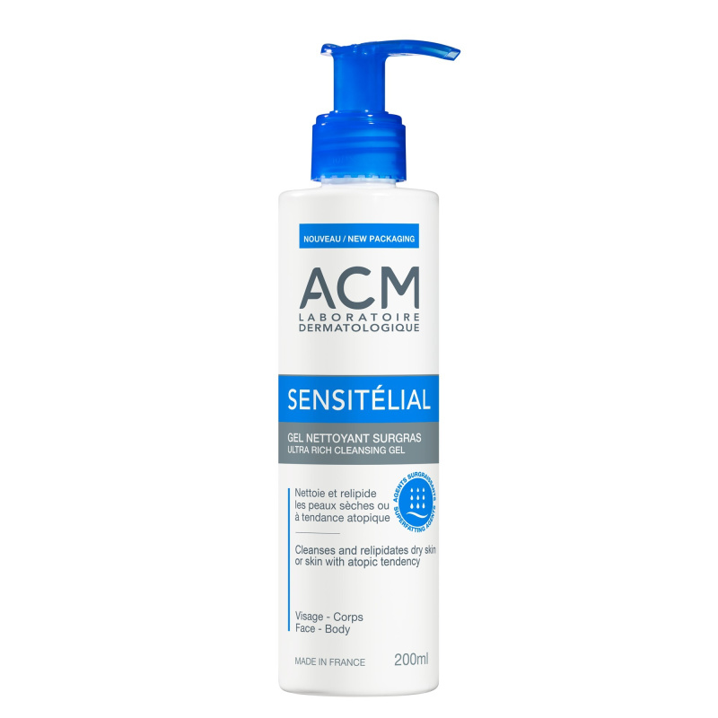 ACM Sensitélial Ultra Rich Cleansing Gel hydratační čisticí gel pro suchou až atopickou pokožku 200 ml