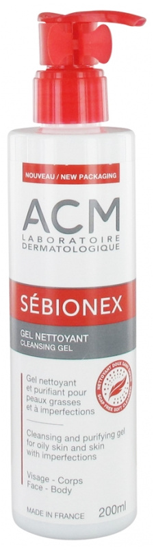 ACM Sébionex čisticí gel pro mastnou a problematickou pleť 200 ml