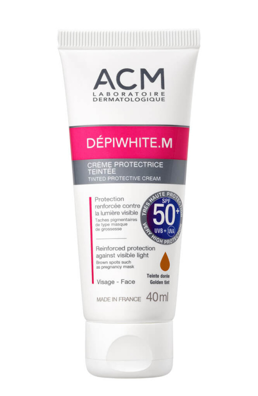 ACM Dépiwhite M tónovací ochranný krém SPF 50+ Natural Tint 40 ml