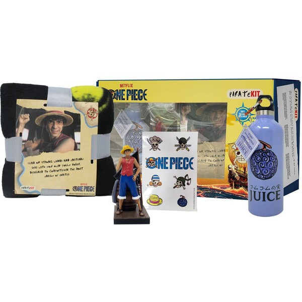 Heo GmbH Dárkový set One Piece - Netflix & Chill Gift Box (figurka, láhev, deka, samolepky) Multicolor