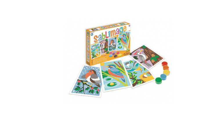 Sablimage: Pískové obrázky - Ptáci Montessori