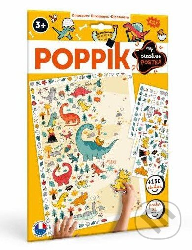 Kreativní samolepková sada Dinosauři - Lea Fabre - hra z kategorie Samolepky