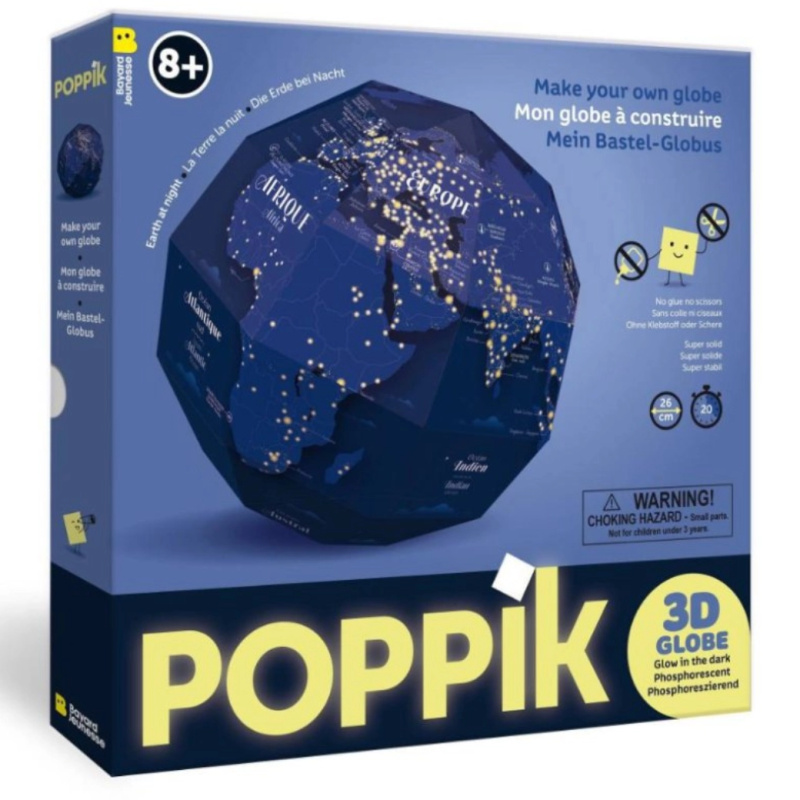 Svítící 3D globus POPPIK