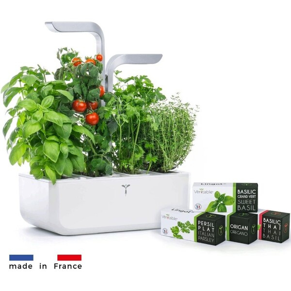 Véritable SMART automatický květináč s regulací osvětlení (4ks Lingot) bílý