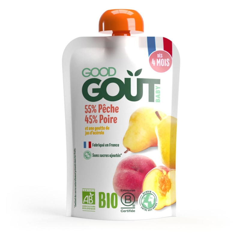 GOOD GOUT Broskev s hruškou od 4.měsíce BIO 120 g