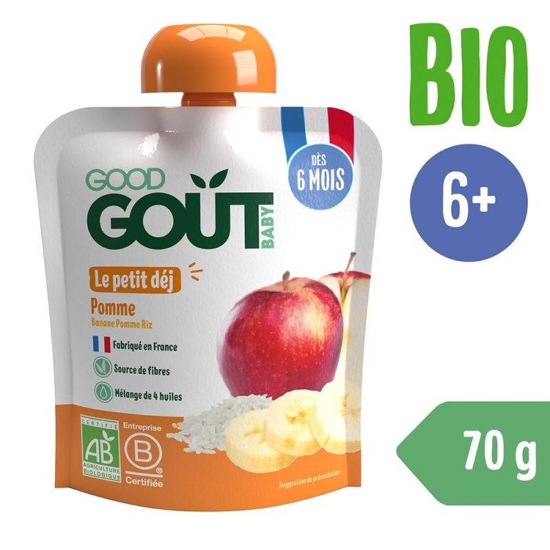 GOOD GOUT Jablečná snídaně 6m+ BIO 70 g