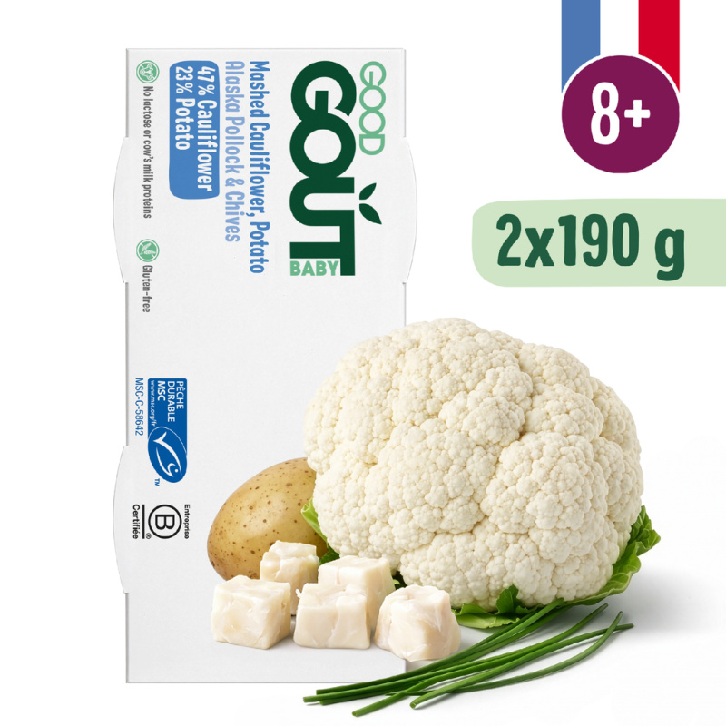 Good Gout Treska pestrá s květákem a brambůrky (2x190 g)