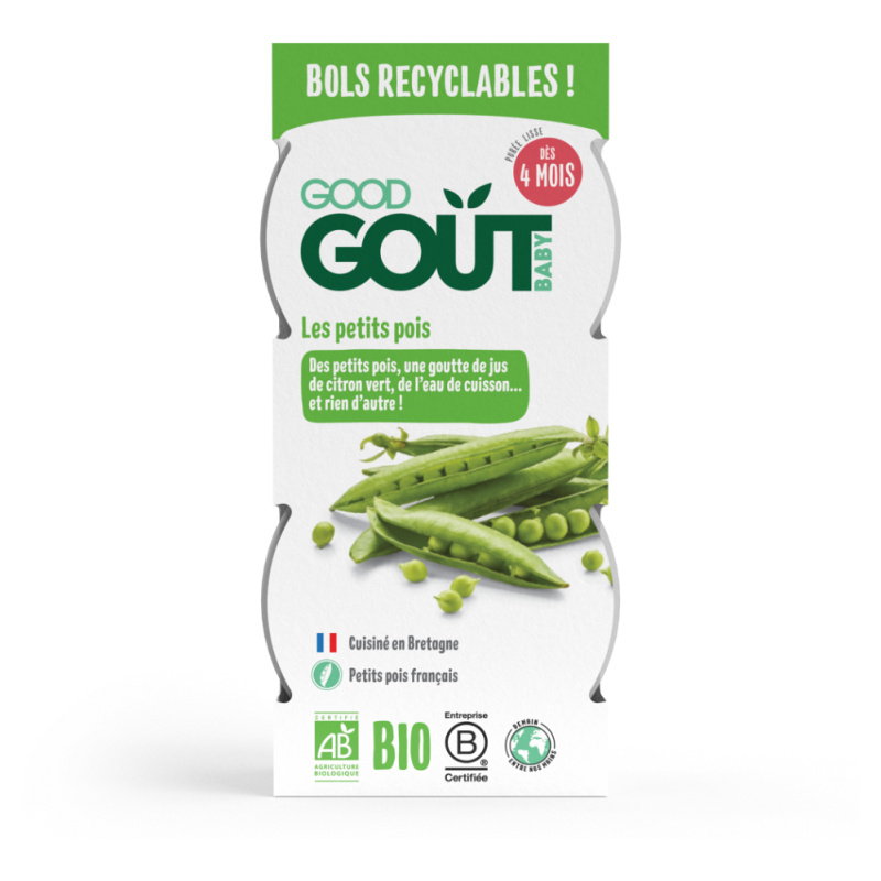 Good Gout BIO Hráškové pyré (2x120 g)