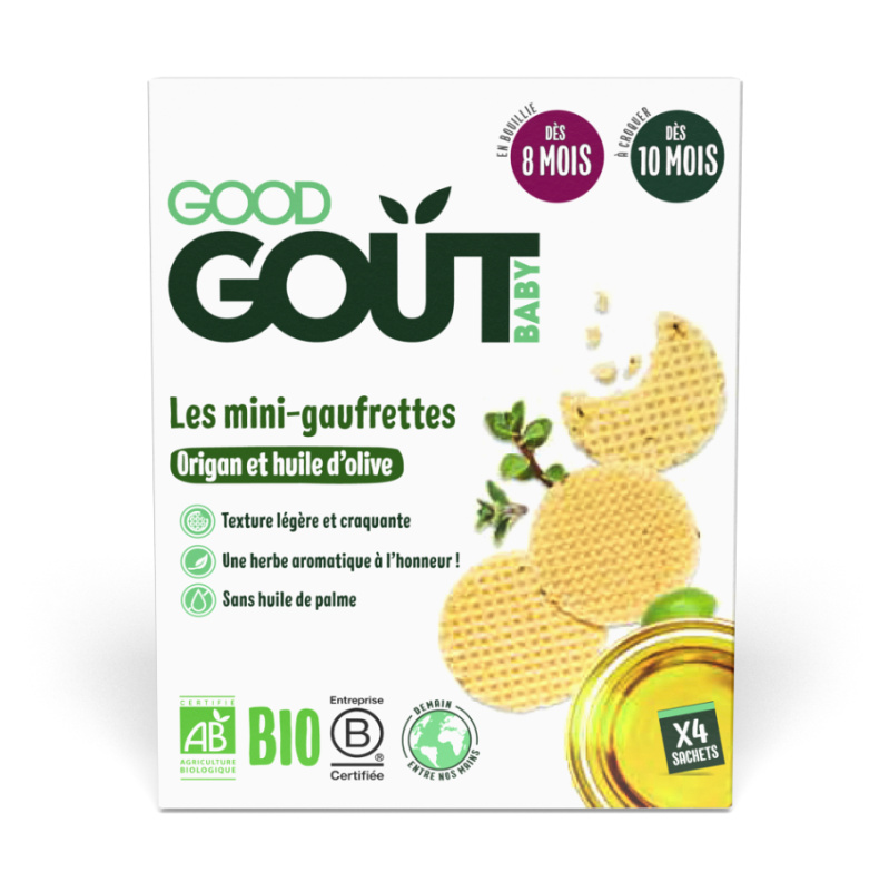 Good Gout BIO Wafle s oregánem a olivovým olejem (24 g)