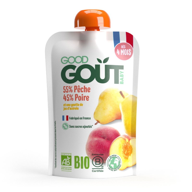 Good Gout BIO Kapsička broskev s hruškou